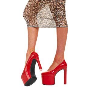 LaModa Baddy Platform Heels | Edgy Black Statement Shoes | Size 5